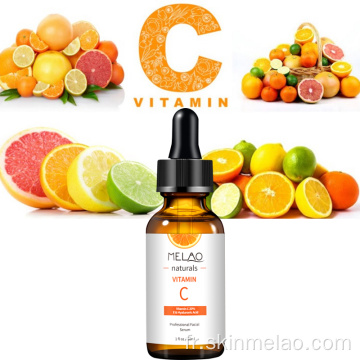 Vitamine C sérum étiquette privée blanchissante hydratante